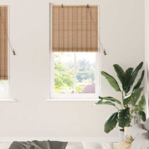 Tenda a rullo Altro Marrone Chiaro 100 x 220 cm Bambù