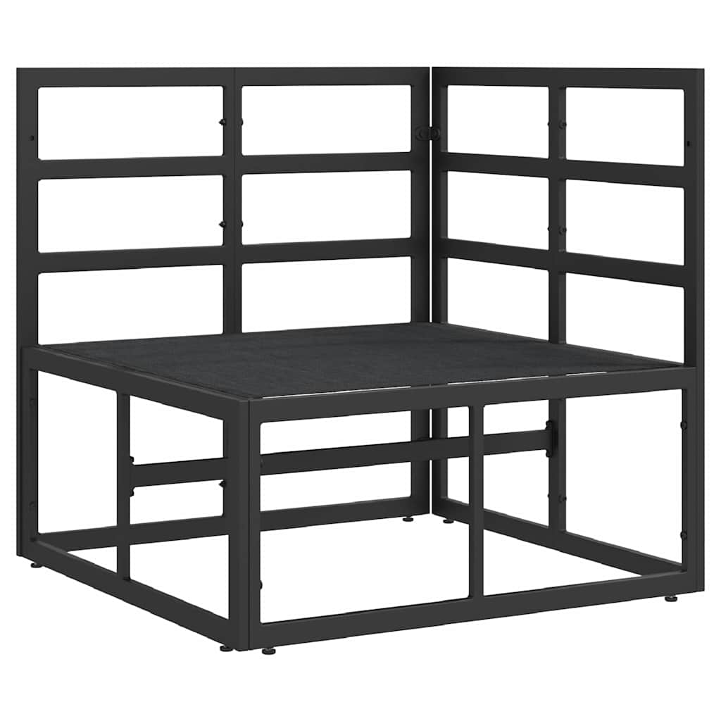 Mobili da Esterno con cuscino Nero 70 x 71.5 x 32 cm Metallo - immagine 5