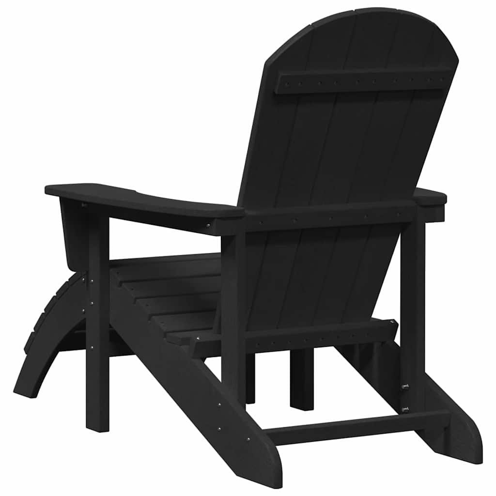 Mobili da lounge da giardino 2 pcs Nero 74 x 82 x 90cm Plastica - immagine 7