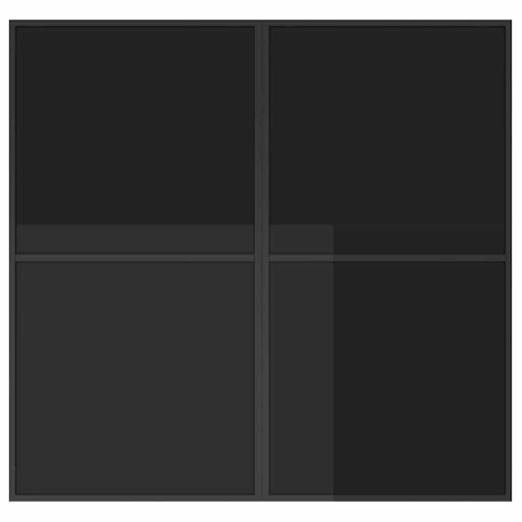 Set da Pranzo per Giardino 9 pcs Nero Acciaio - immagine 6