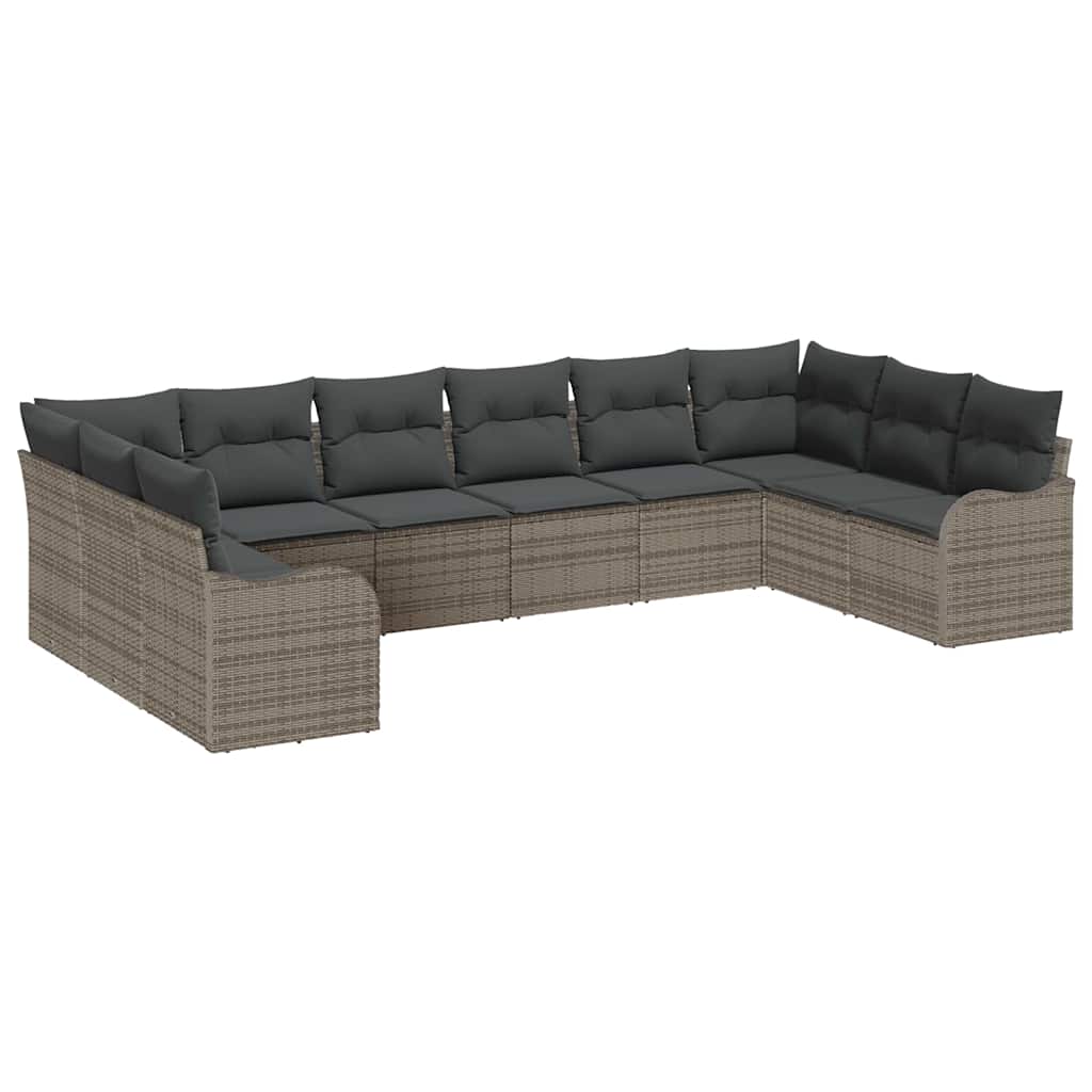Set Divano da Giardino Nero polyrattan - immagine 2