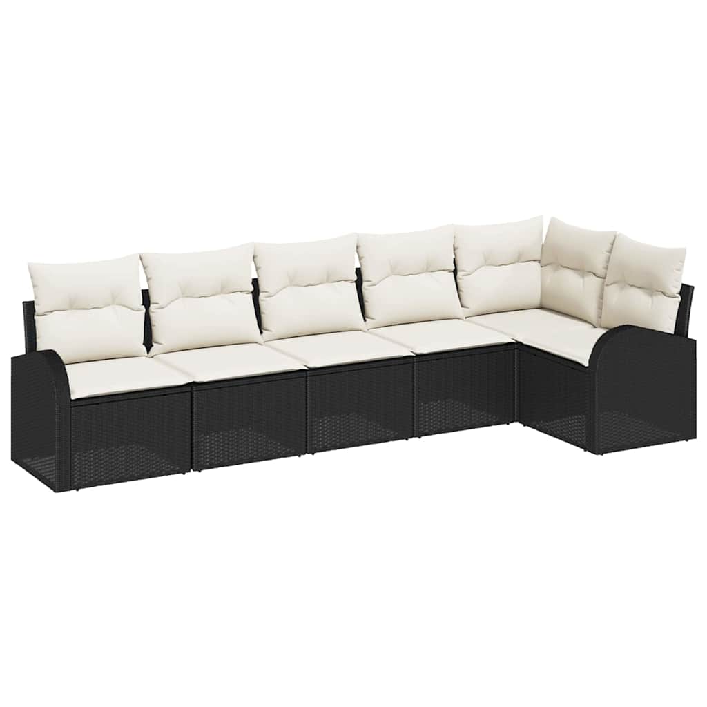 Set Divano da Giardino Marrone polyrattan - immagine 2
