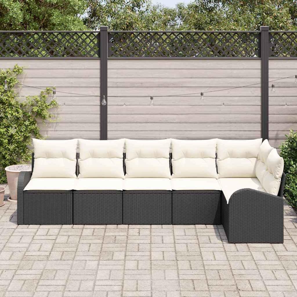Set Divano da Giardino Marrone polyrattan - immagine 3