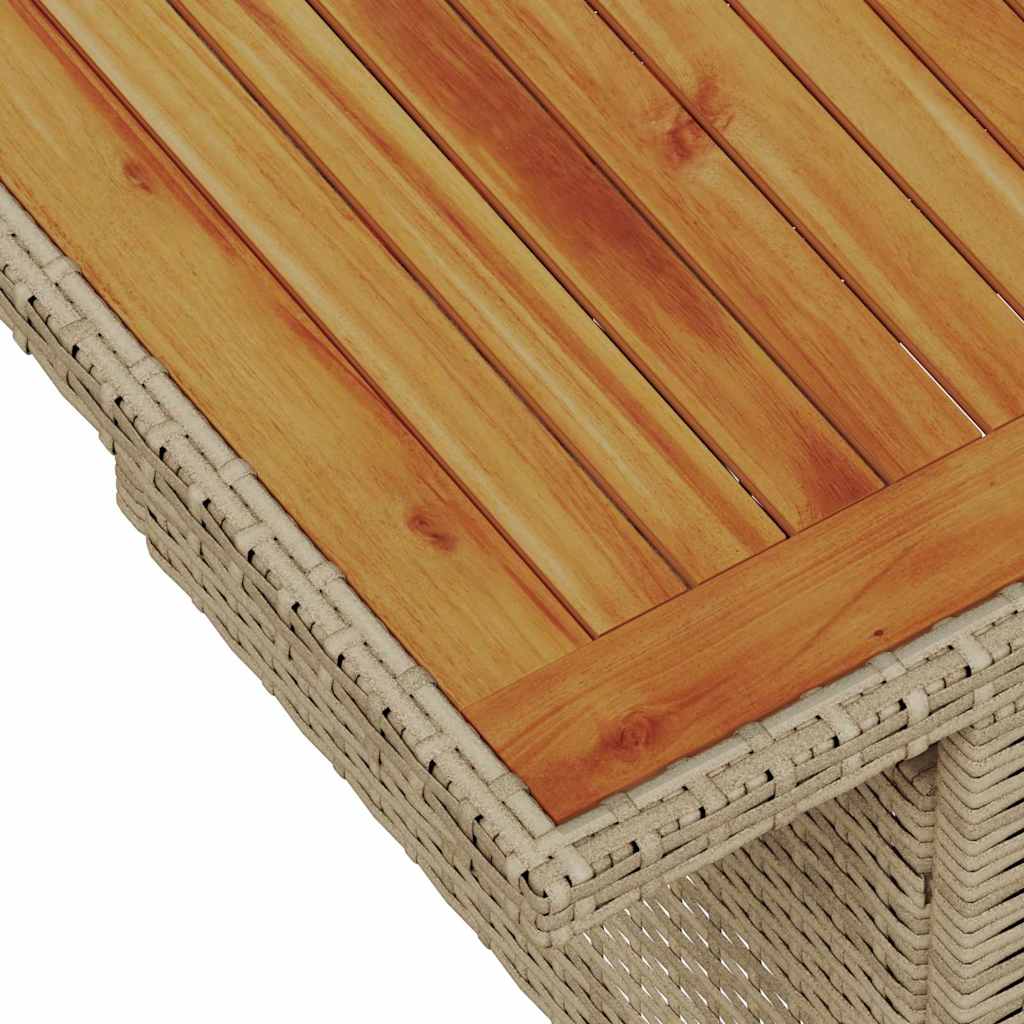 Set Divano da Giardino con cuscino 11 pcs Beige e Crema - immagine 8