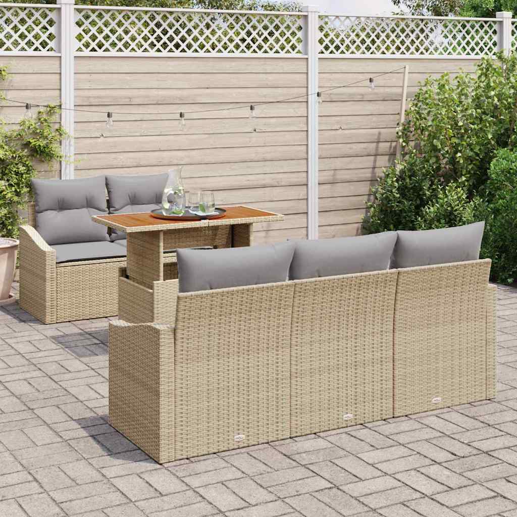 Set da Pranzo per Giardino Beige e grigio 100 x 55 x 73 cm - immagine 3