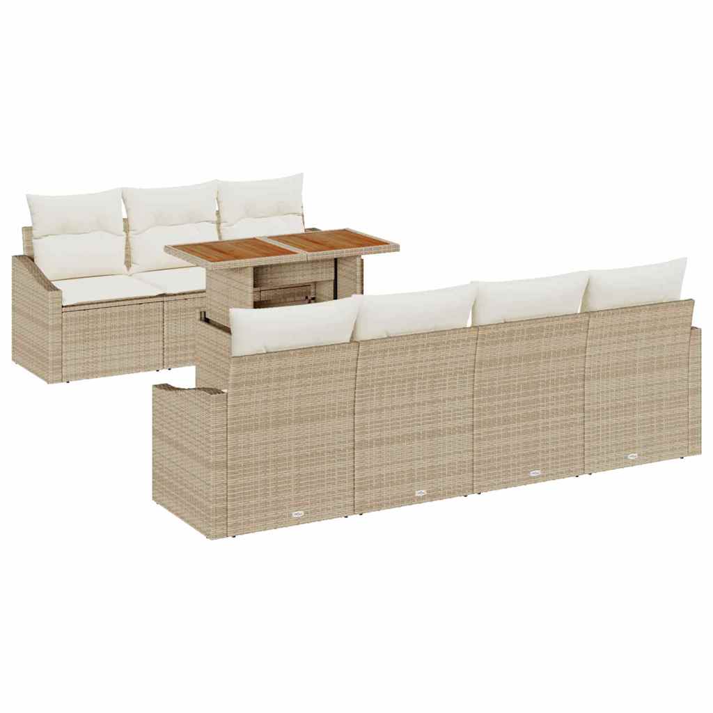 Set da Pranzo per Giardino Beige e Crema 100 x 55 x 73 cm - immagine 2