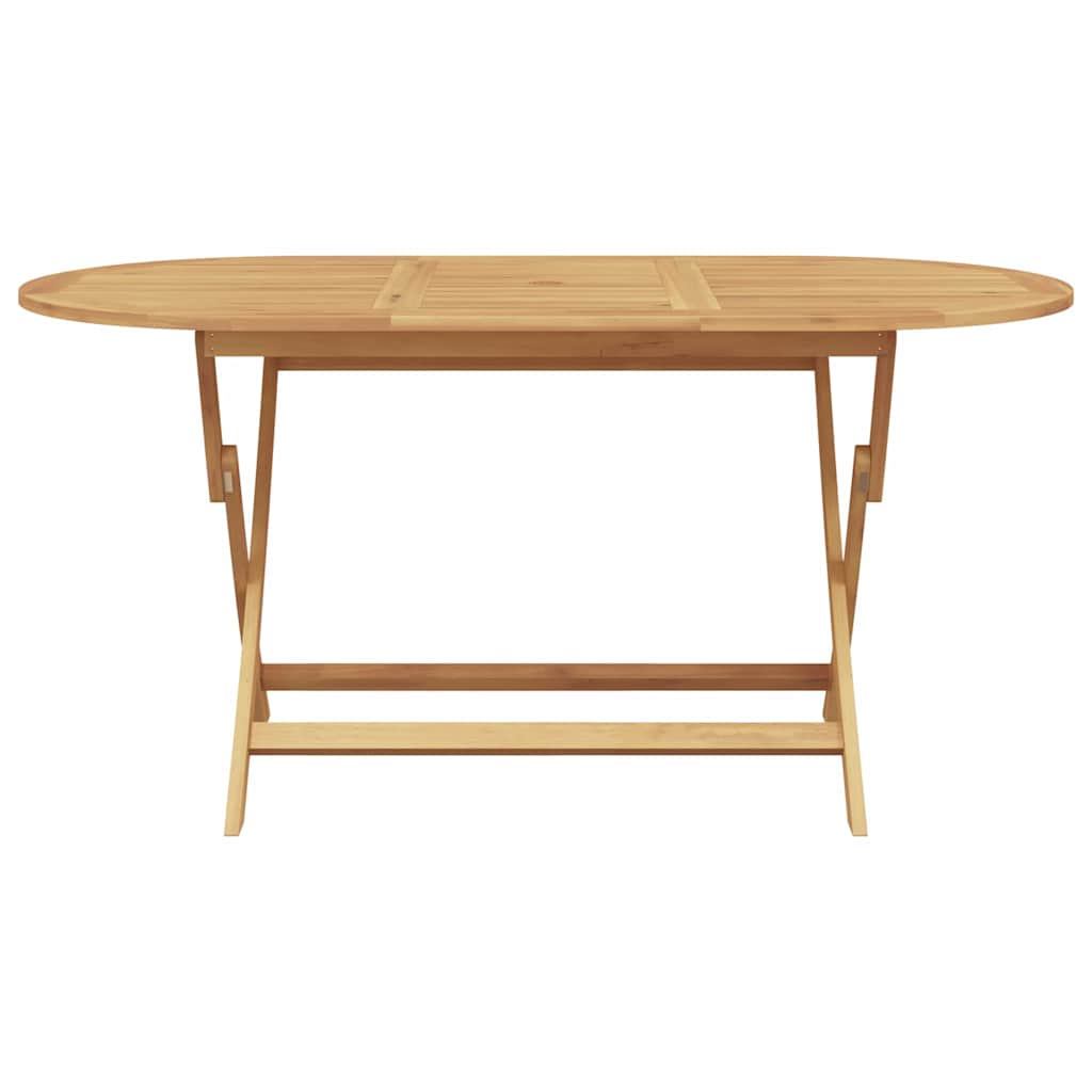 Set da Pranzo per Giardino 5 pcs Marrone Legno massello di teak - immagine 8