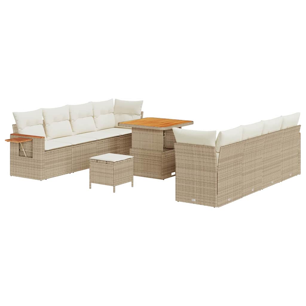 Set Divano da Giardino 11 pcs beige e panna 80 x 80 x 71 cm - immagine 2