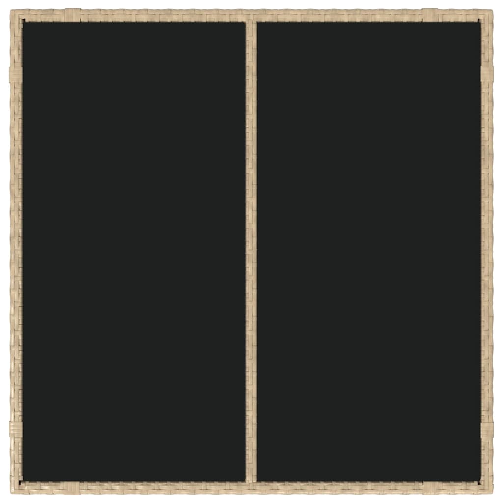 Set da Pranzo per Giardino 3 pcs Beige polyrattan - immagine 8