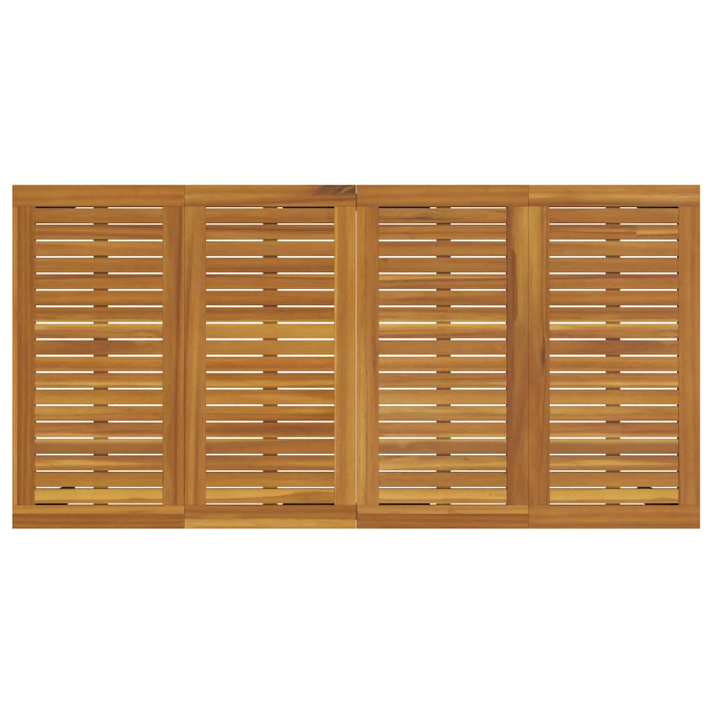 Set da Pranzo per Giardino 5 pcs Nero polyrattan - immagine 8