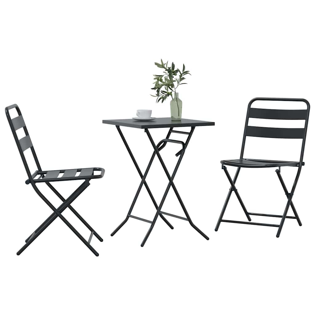 Set bistrot 3 pcs Antracite Acciaio - immagine 3