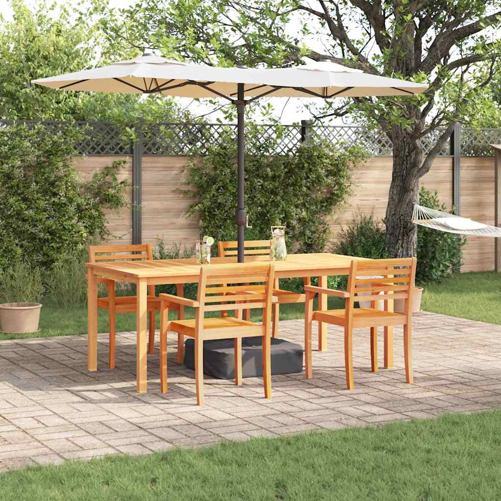 Set da Pranzo per Giardino 7 pcs Marrone