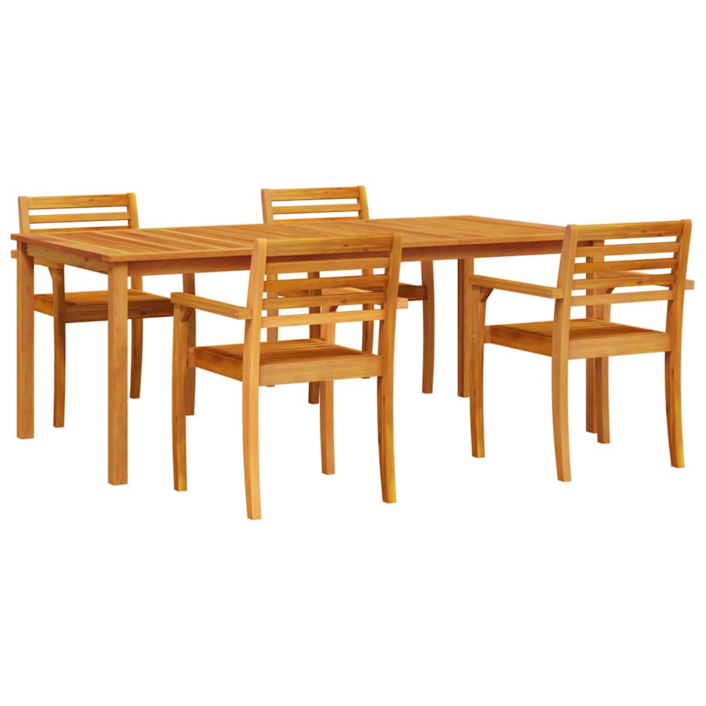 Set da Pranzo per Giardino 7 pcs Marrone - immagine 2