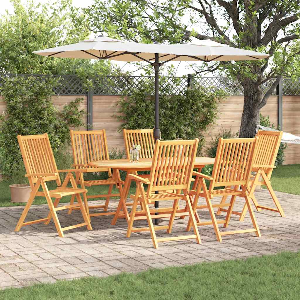 Set da Pranzo per Giardino 7 pcs Marrone
