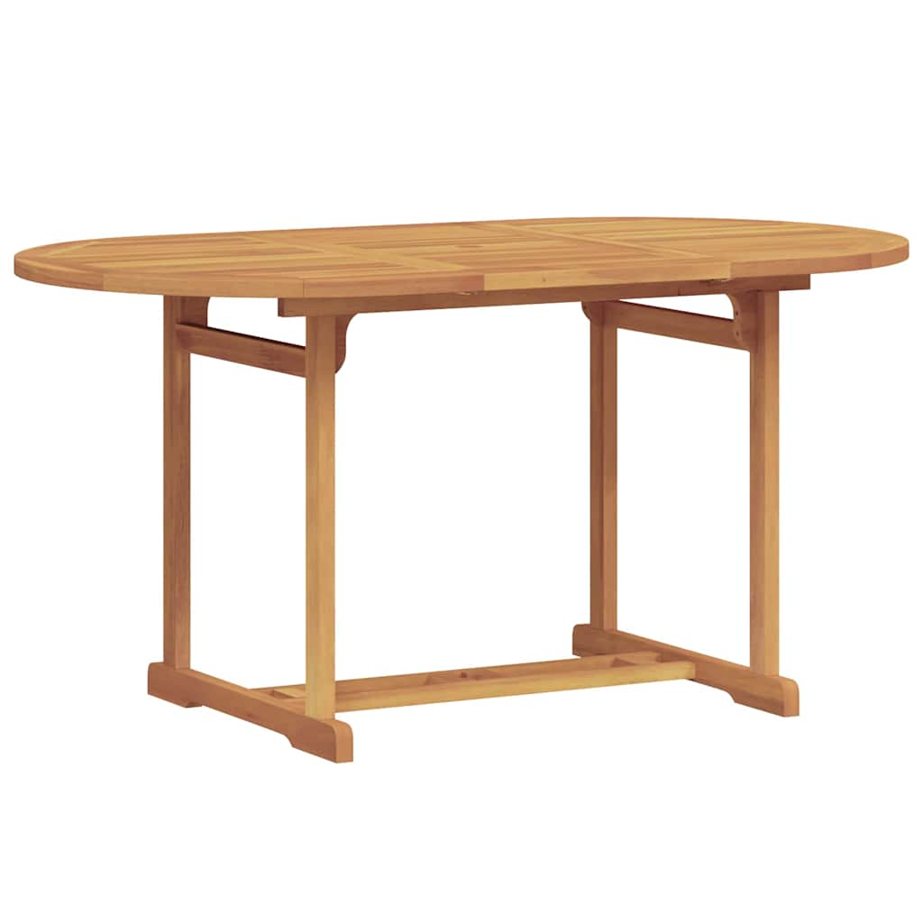 Set da Pranzo per Giardino 5 pcs Marrone Legno massello di teak - immagine 5