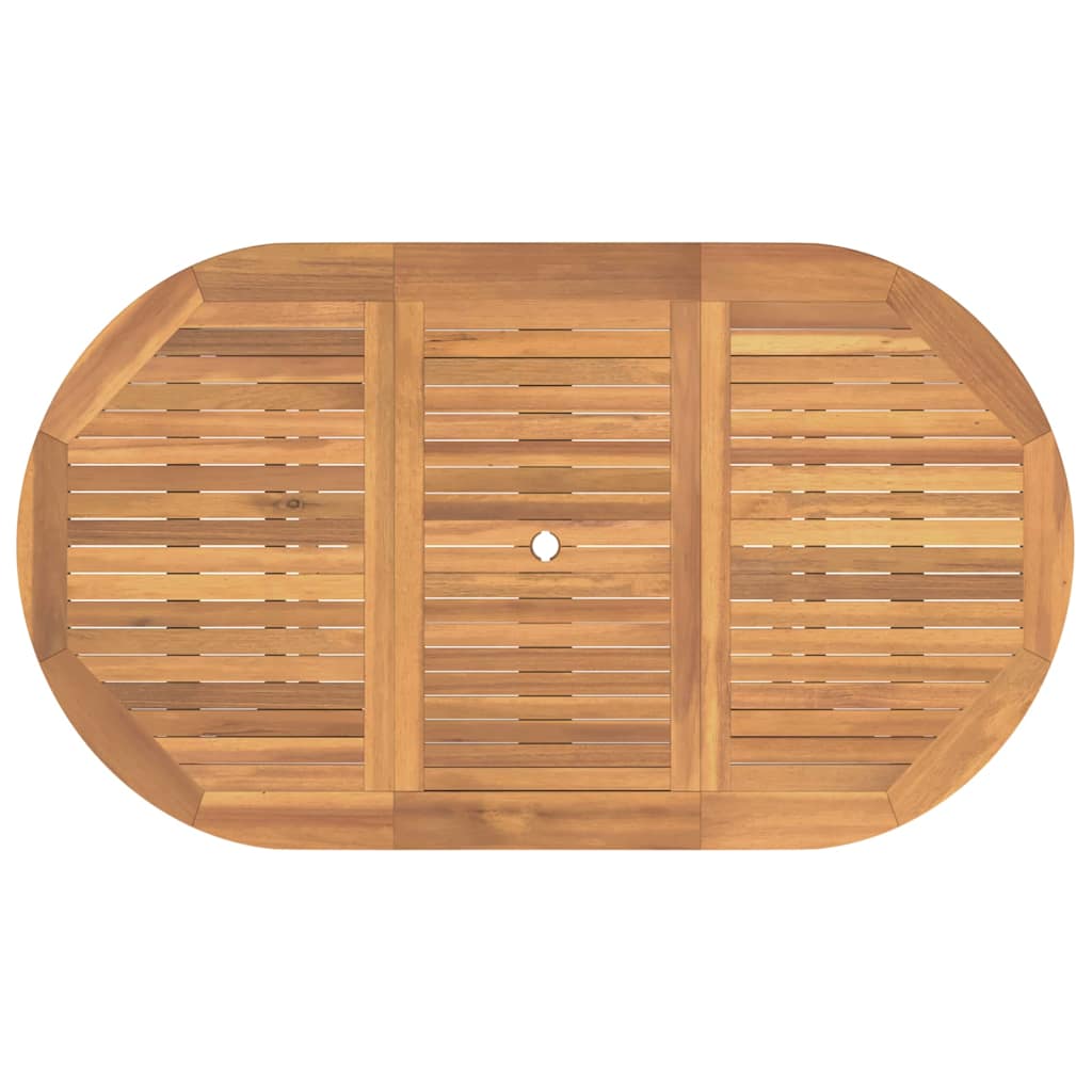 Set da Pranzo per Giardino 5 pcs Marrone Legno massello di teak - immagine 8