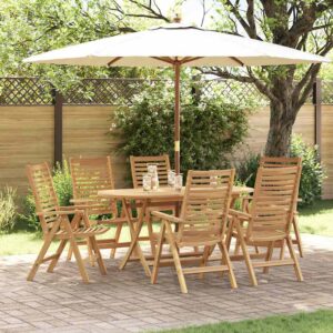 Sedia da Giardino 6 pcs Marrone 52 x 64.5 x 108 cm
