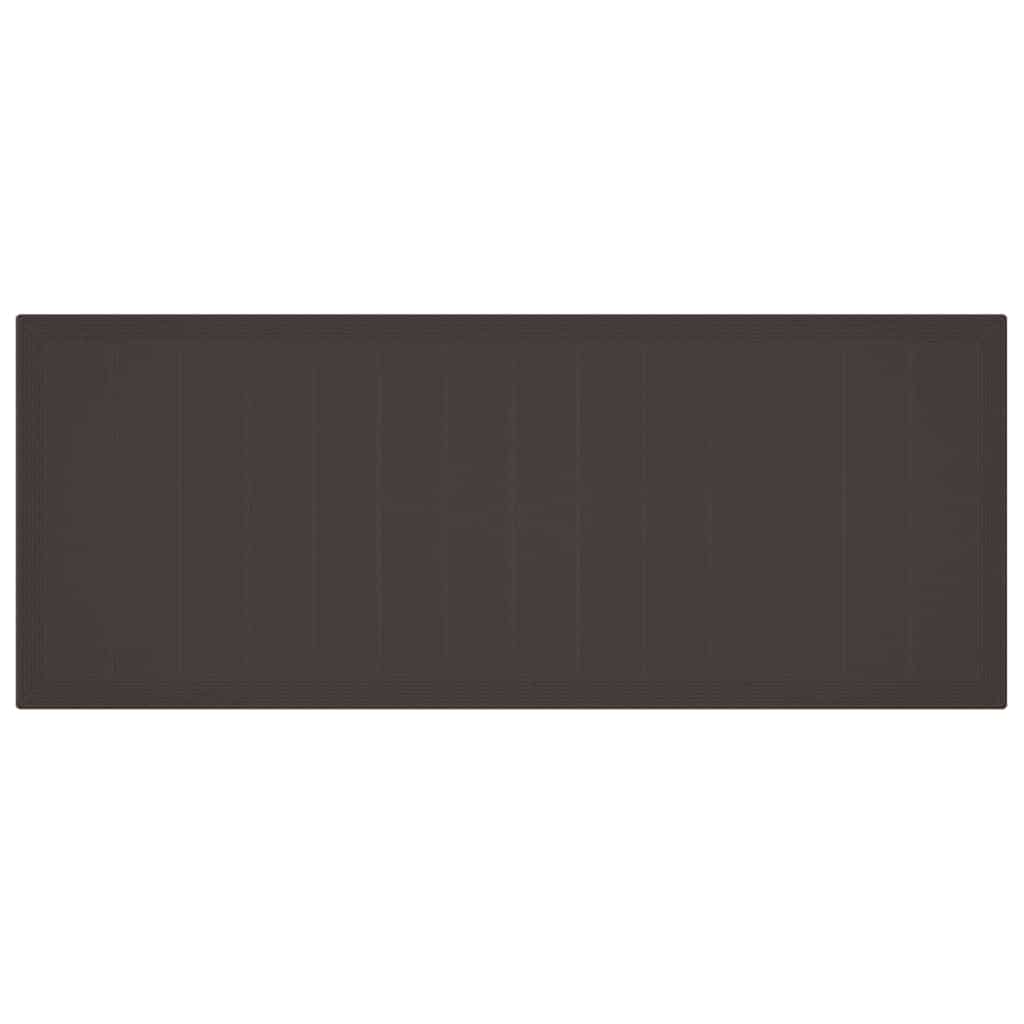 Set da Pranzo per Giardino 11 pcs Marrone Rattan Polt - immagine 6