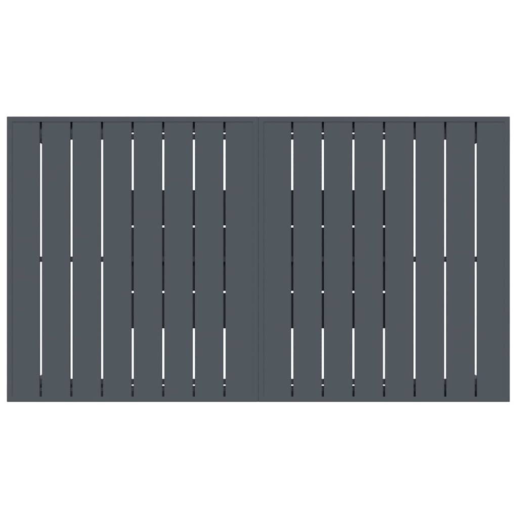 Set da Pranzo per Giardino 9 pcs Antracite Acciaio - immagine 8