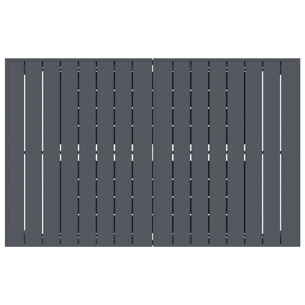 Set da Pranzo per Giardino 9 pcs Antracite Acciaio - immagine 8