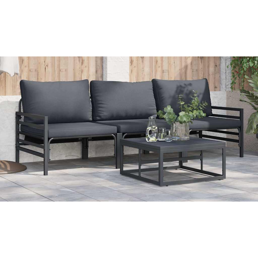 Set Divano da Giardino Antracite Acciaio - immagine 5