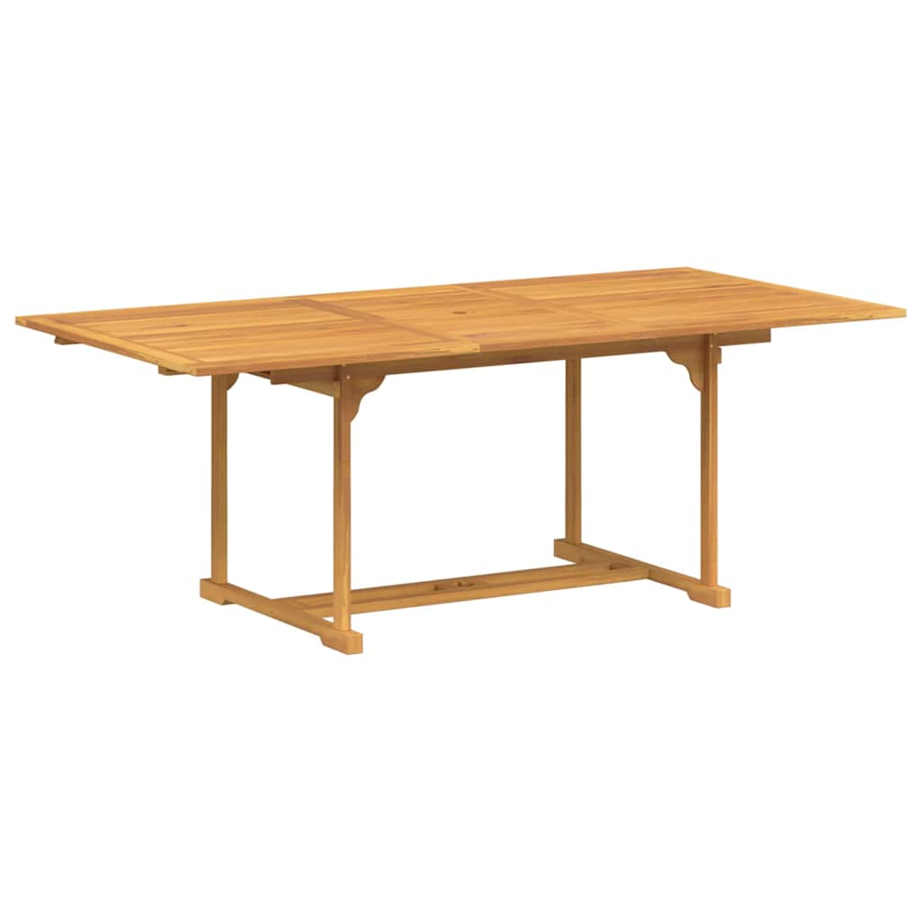 Set da Pranzo per Giardino 7 pcs Marrone 200 x 100 x 75 cm - immagine 5