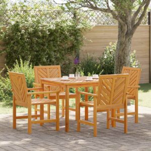 Set da Pranzo per Giardino 6 pcs Marrone