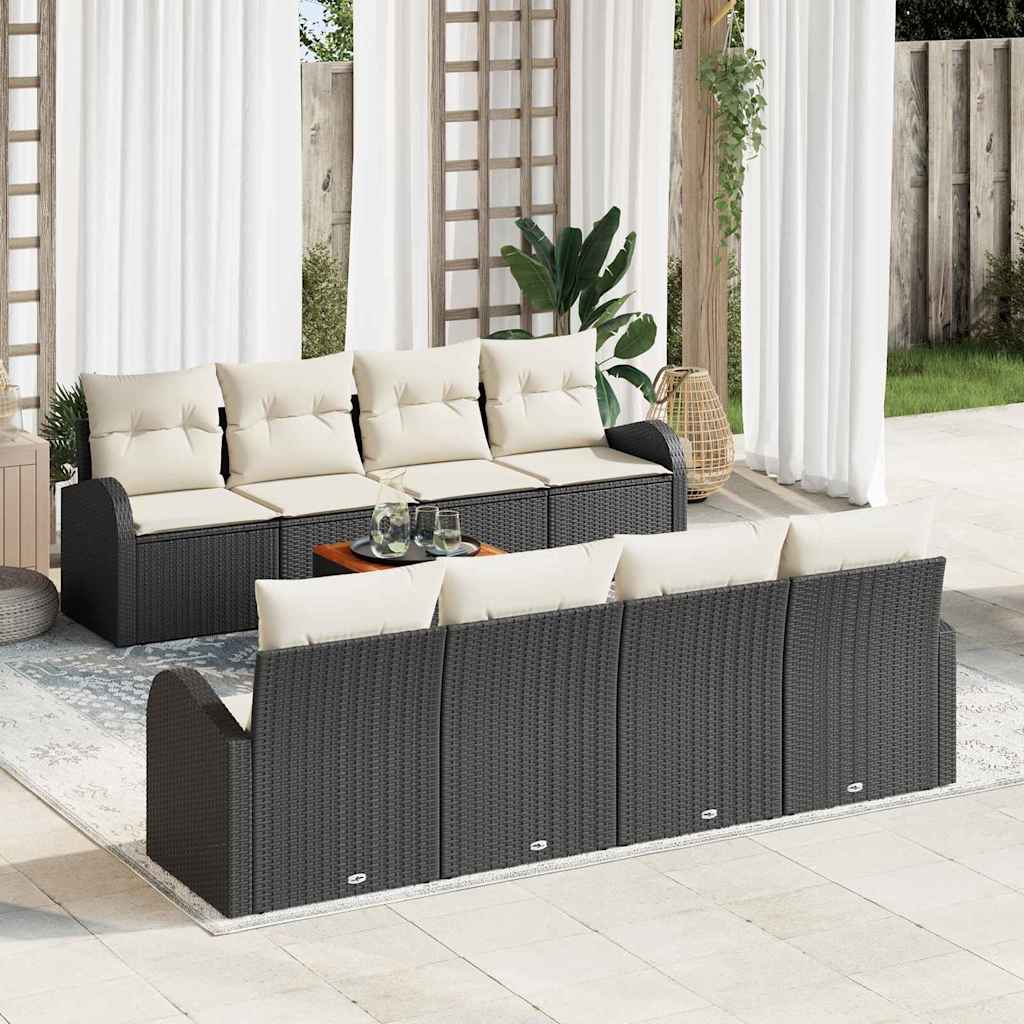 Set Divano da Giardino 9 pcs Grigio