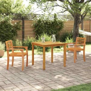 Set da Pranzo per Giardino 5 pcs Marrone