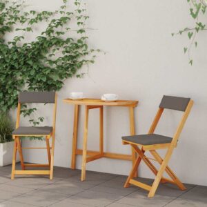 Set bistrot 3 pcs Olio Naturale Legno di Acacia Massello