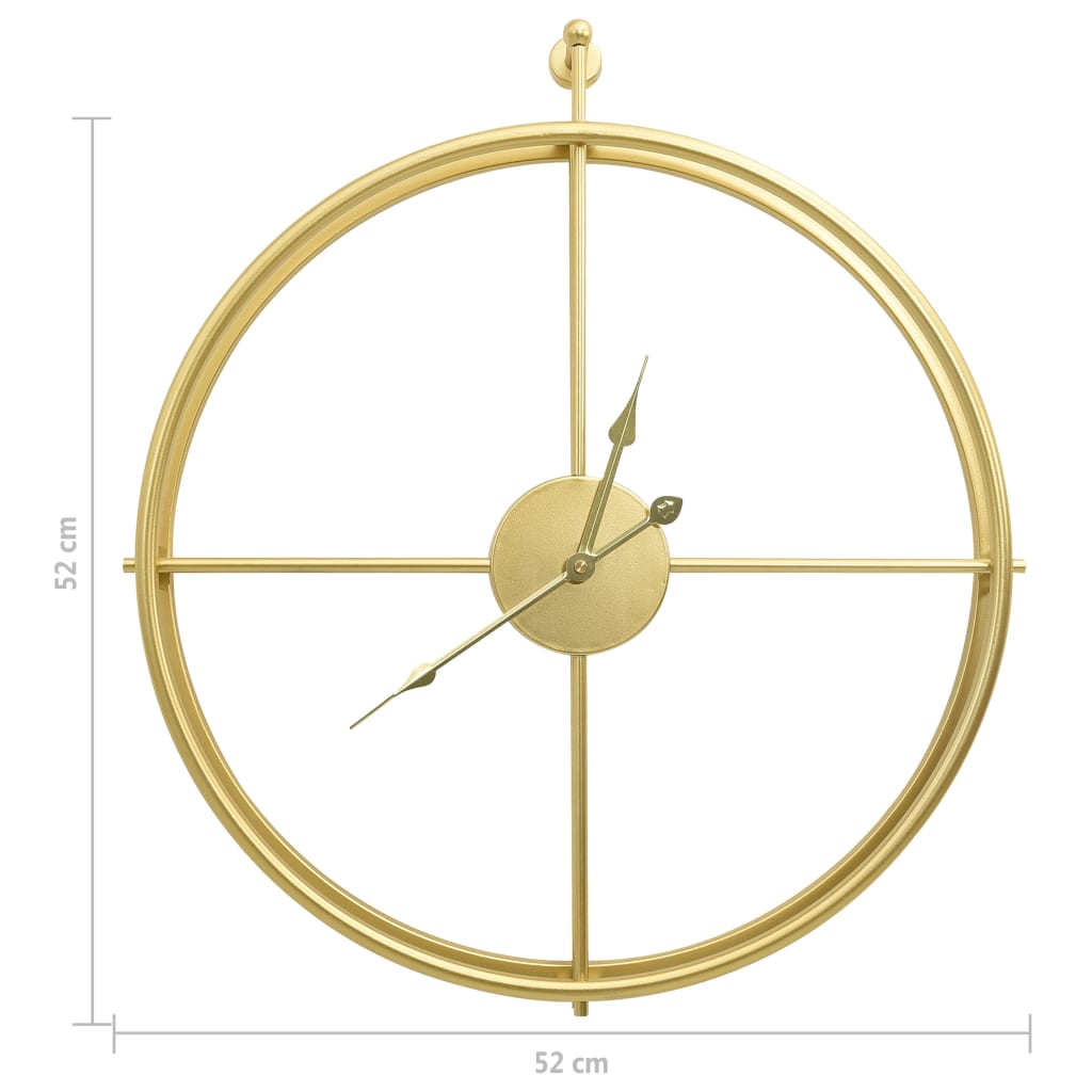 Orologio da Parete Oro 52 cm in Ferro - immagine 4
