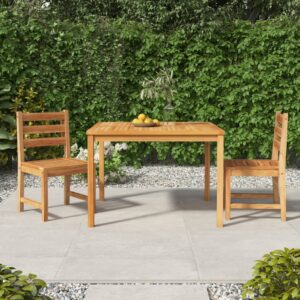 Set da Pranzo per Giardino 5 pz in Legno Massello di Teak