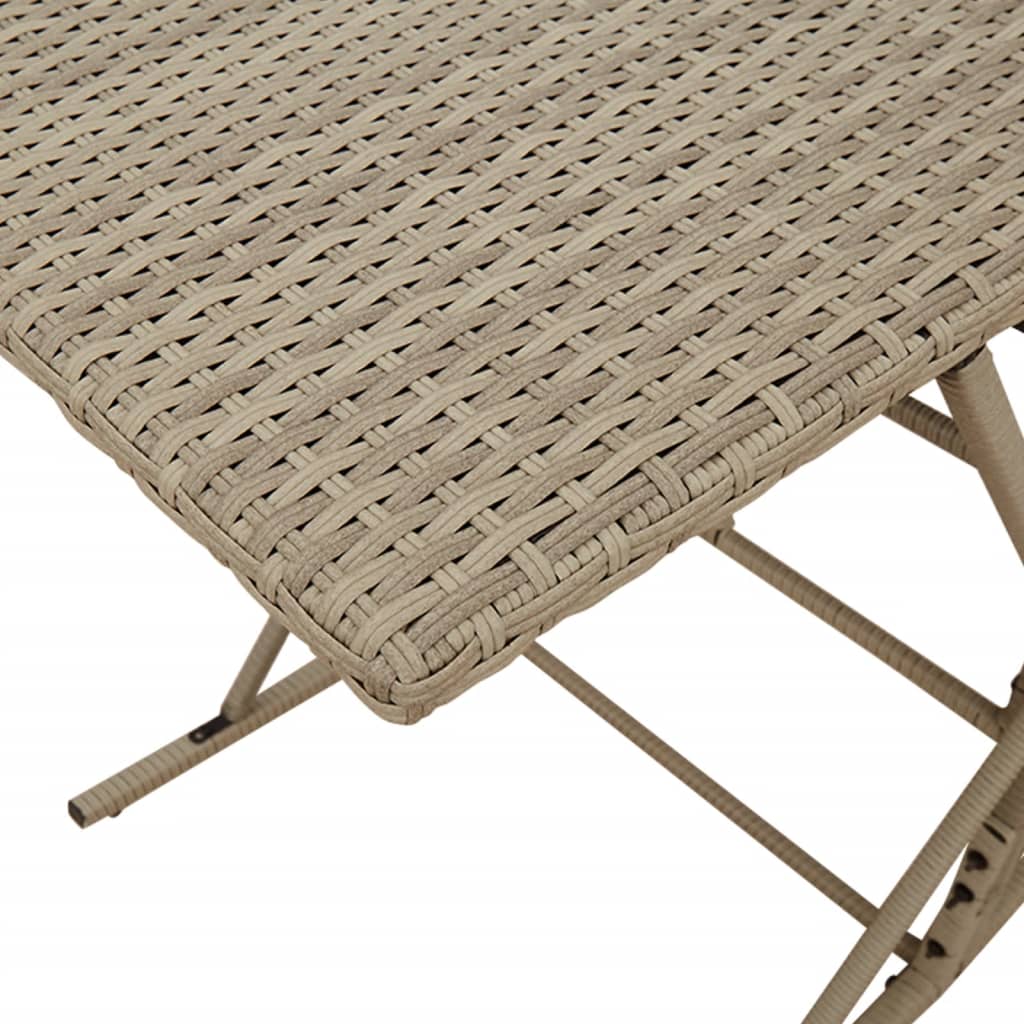 Set da Pranzo da Giardino 7pz con Cuscini in Polyrattan Marrone - immagine 7