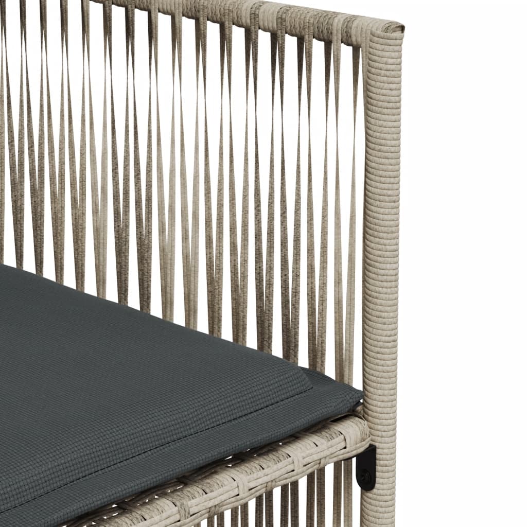 Set da Pranzo da Giardino 7pz con Cuscini in Polyrattan Marrone - immagine 8