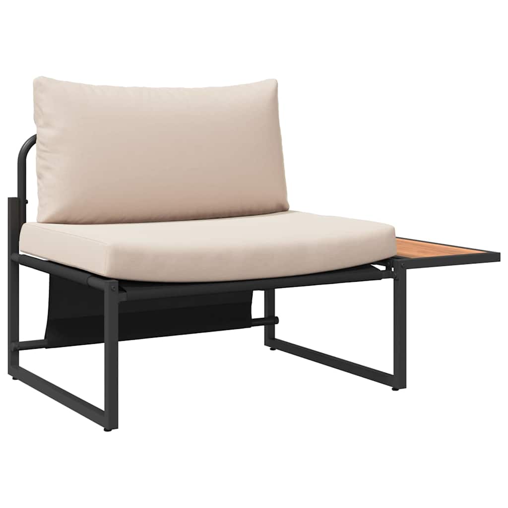 Set Divano da Giardino 2 pcs Antracite Acciaio - immagine 2