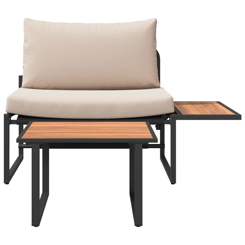 Set Divano da Giardino 2 pcs Antracite Acciaio - immagine 7