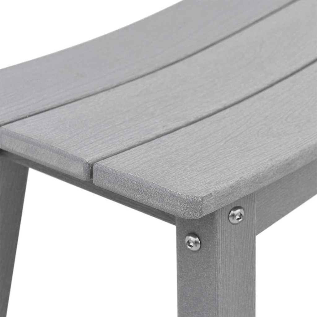 Set Bar da Giardino 3 pcs Bianco HDPE - immagine 9