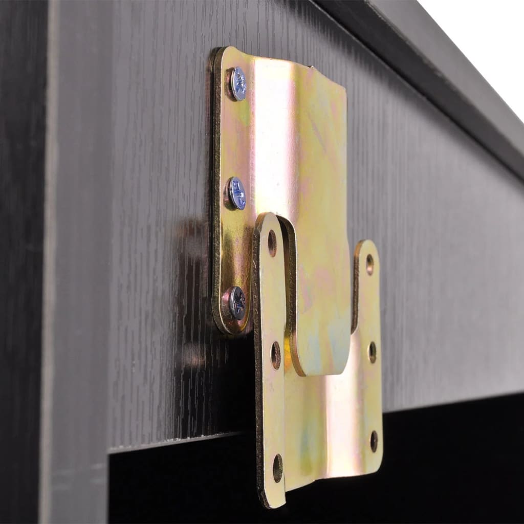 Set Mobili da Bagno 11 pz con Lavabo e Rubinetto Nero - immagine 5