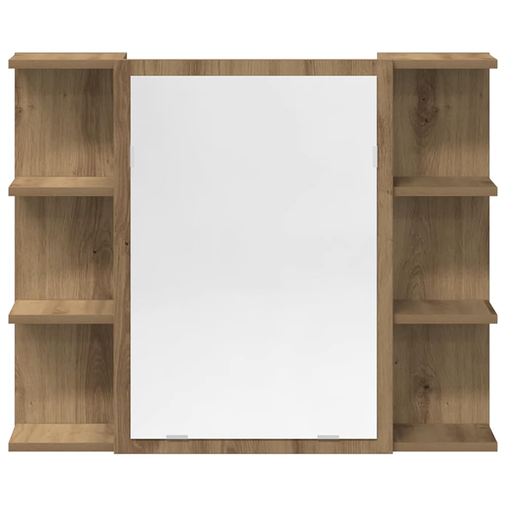 Set Mobili da Bagno 3 pz Rovere Artigianale Legno Multistrato - immagine 4