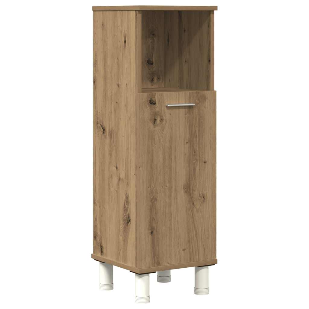 Set Mobili da Bagno 3 pz Rovere Artigianale Legno Multistrato - immagine 7