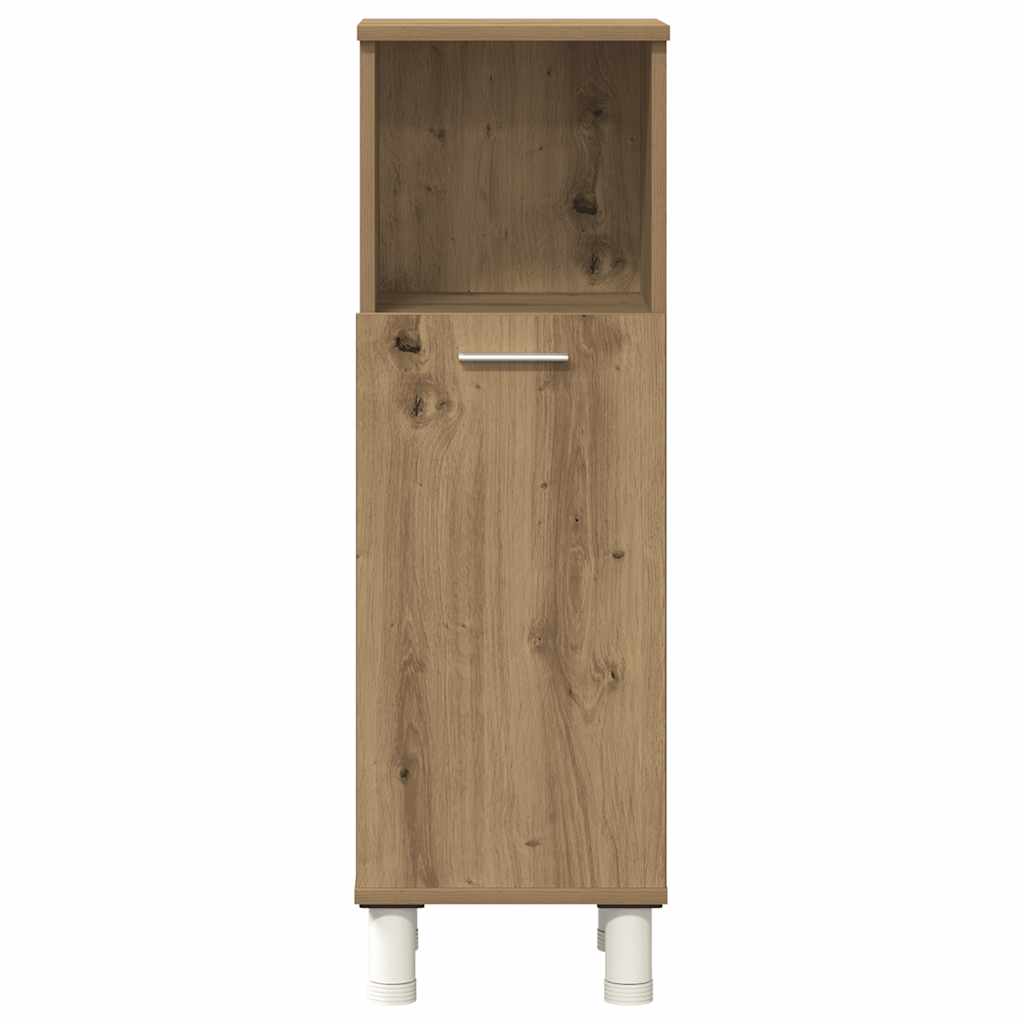 Set Mobili da Bagno 3 pz Rovere Artigianale Legno Multistrato - immagine 8