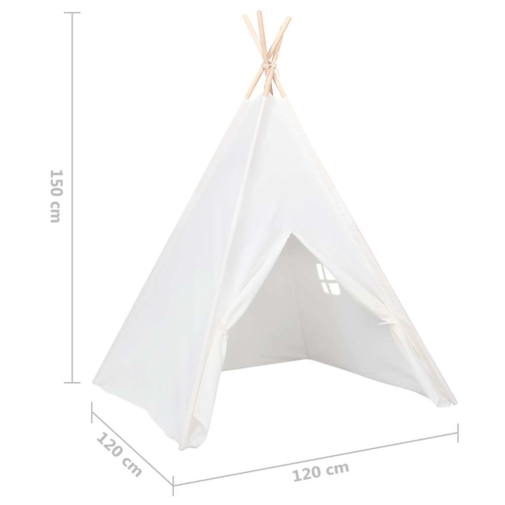Tenda Tipi per Bambini con Borsa Rosa Microfibra 120x120x150cm - immagine 7