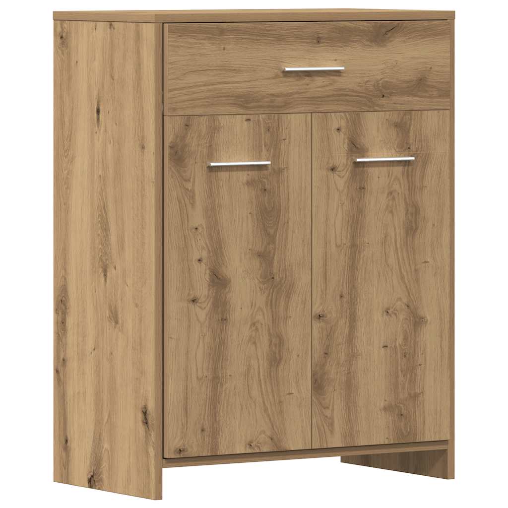 Set Mobili da Bagno 4 pz Rovere Artigianale Legno Multistrato - immagine 5