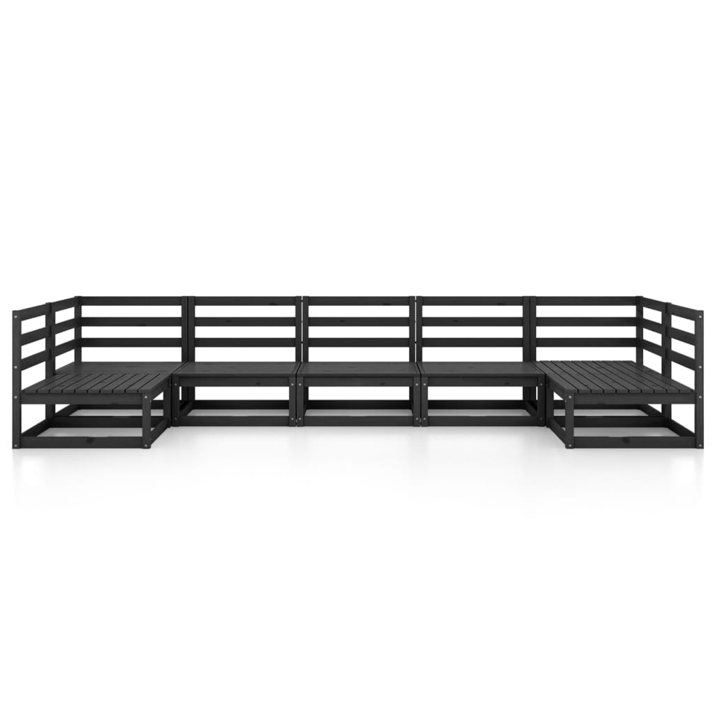 Set Divani da Giardino 7 pz in Legno Massello di Pino - immagine 3