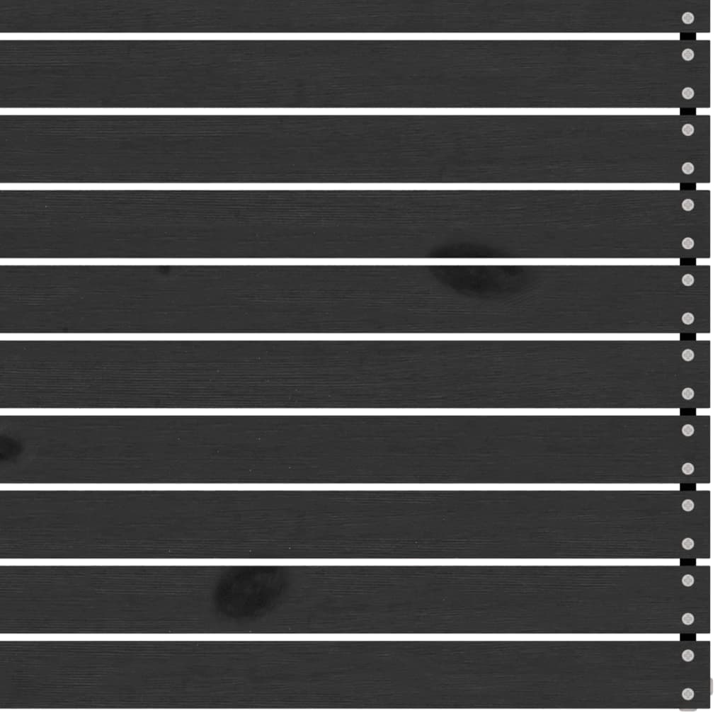 Set Divani da Giardino 5 pz Nero in Legno Massello di Pino - immagine 5