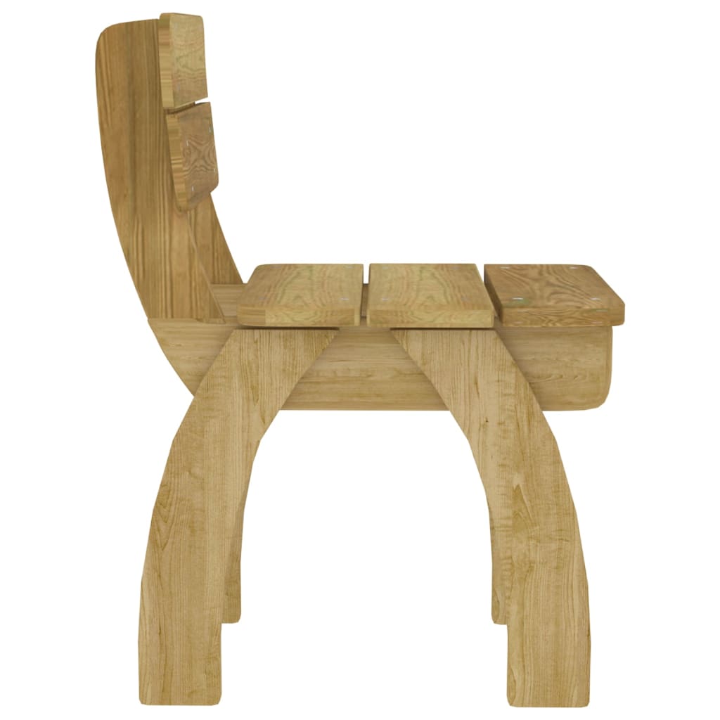 Set da Pranzo da Giardino 5 pz in Legno di Pino Impregnato - immagine 7