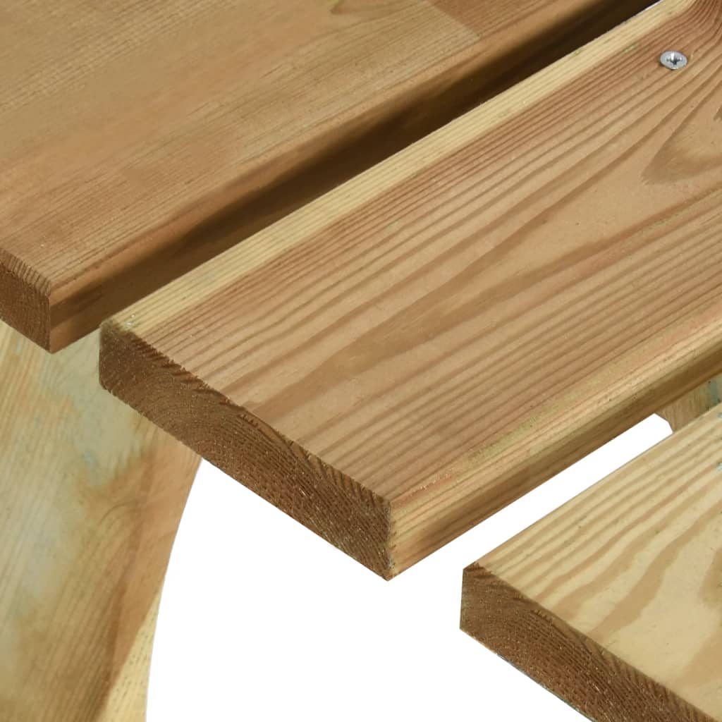 Set da Pranzo da Giardino 5 pz in Legno di Pino Impregnato - immagine 8