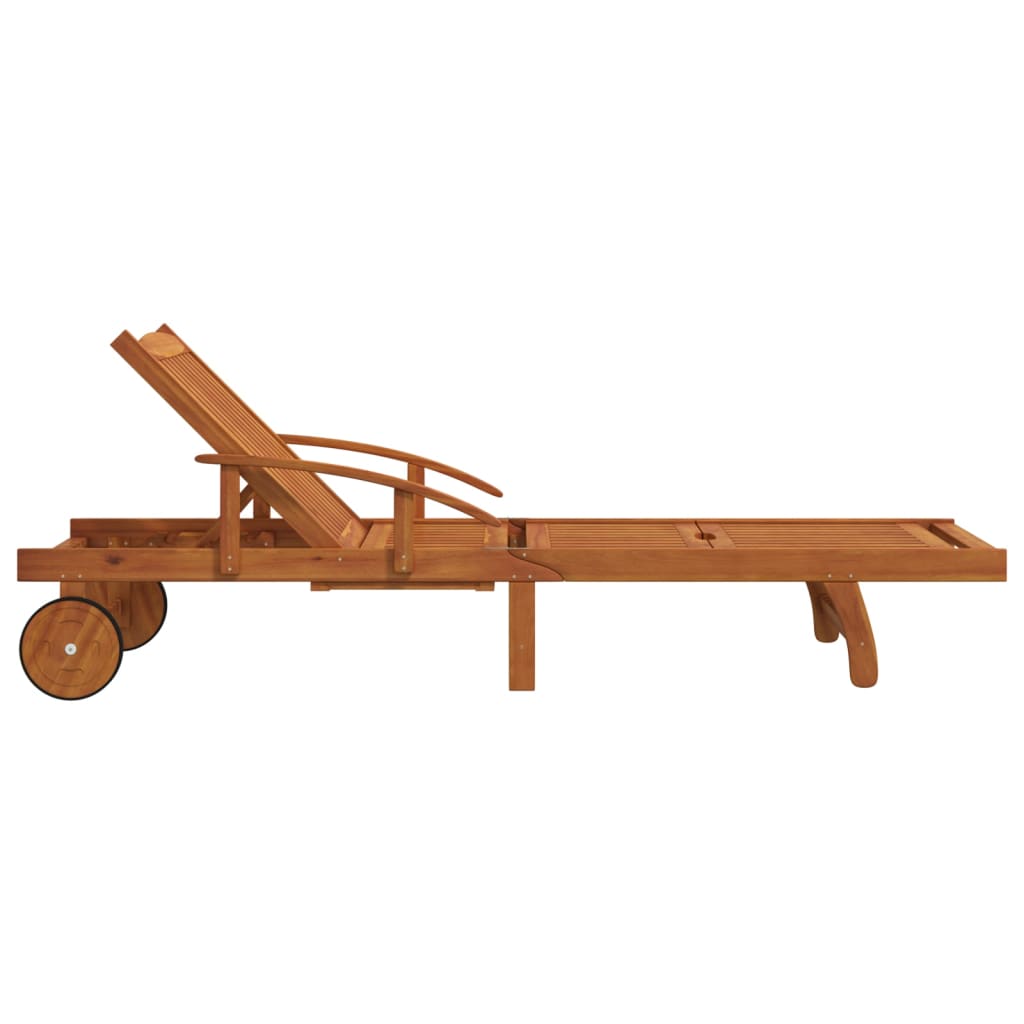 Lettini Prendisole 2 pz in Legno Massello di Acacia - immagine 5