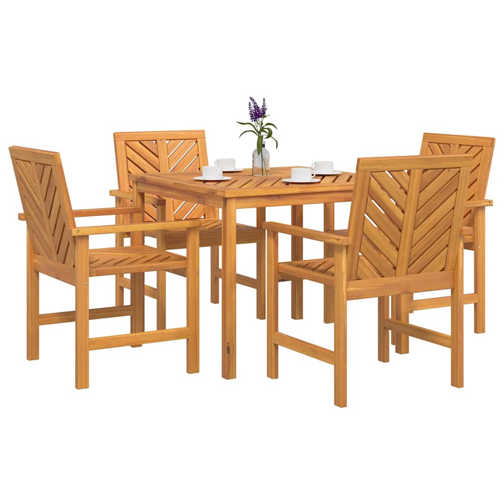 Set da Pranzo per Giardino 6 pcs Marrone - immagine 3