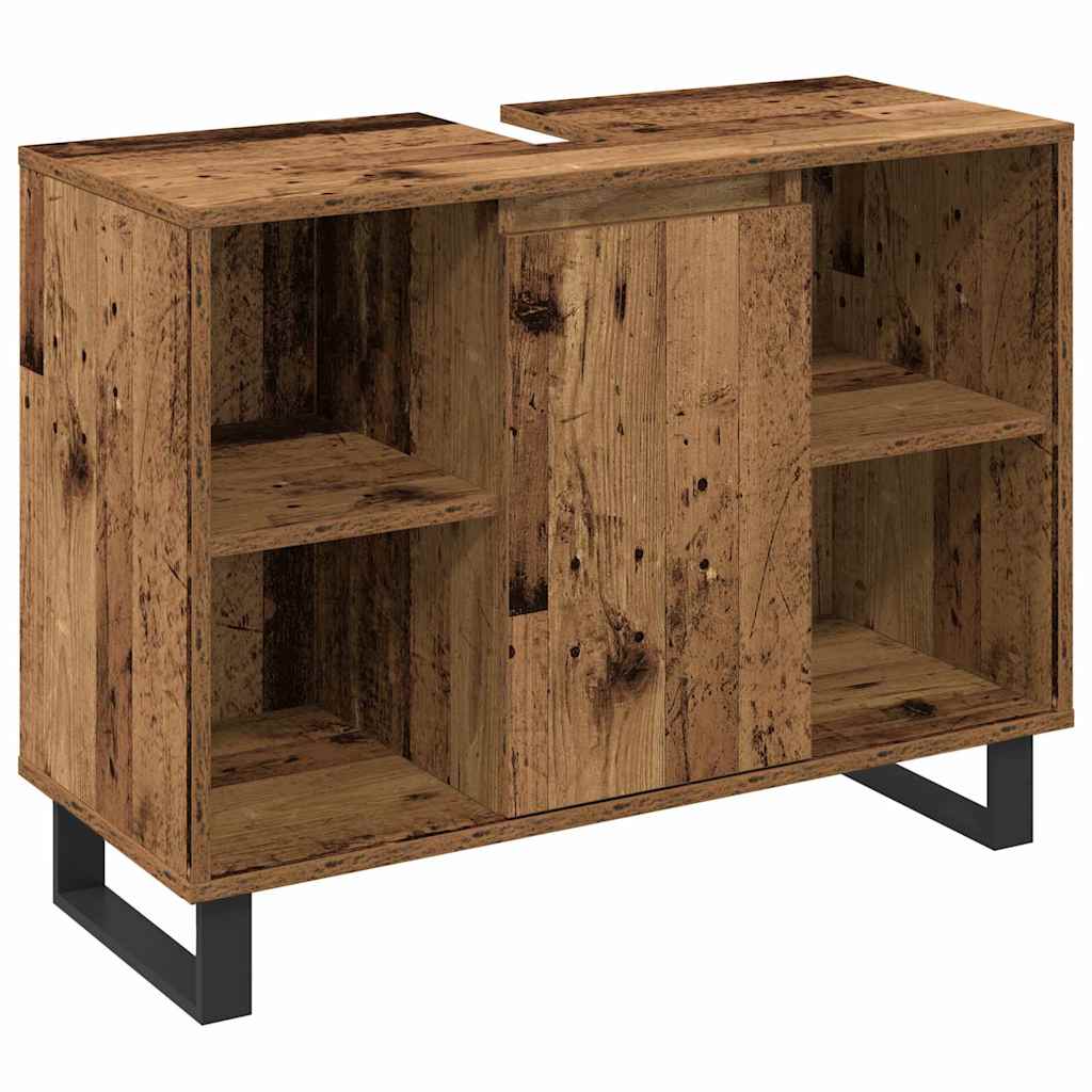 Set di mobili per il bagno 3 pcs Marrone Legno multistrato - immagine 4